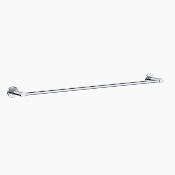 Clark Round Single Towel Rail Chrome - Image 3