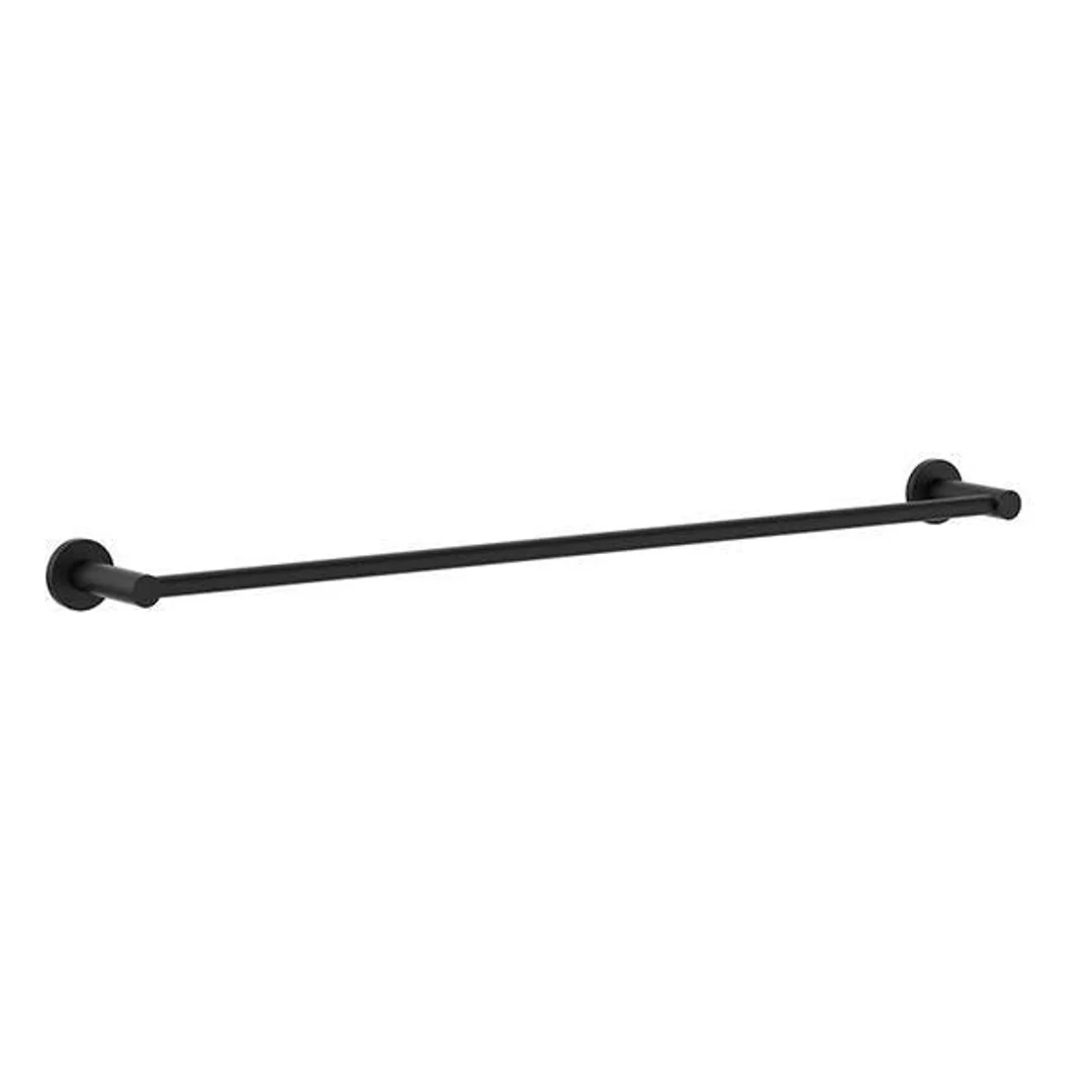 Clark Round Single Towel Rail Matte Black - Image 2