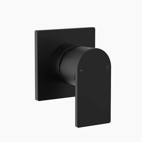Clark Round Square Wall Mixer - Matte Black - Image 3
