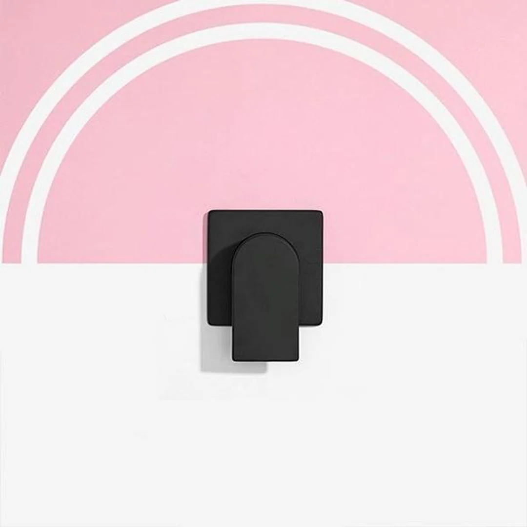 Clark Round Square Wall Mixer - Matte Black - Image 4