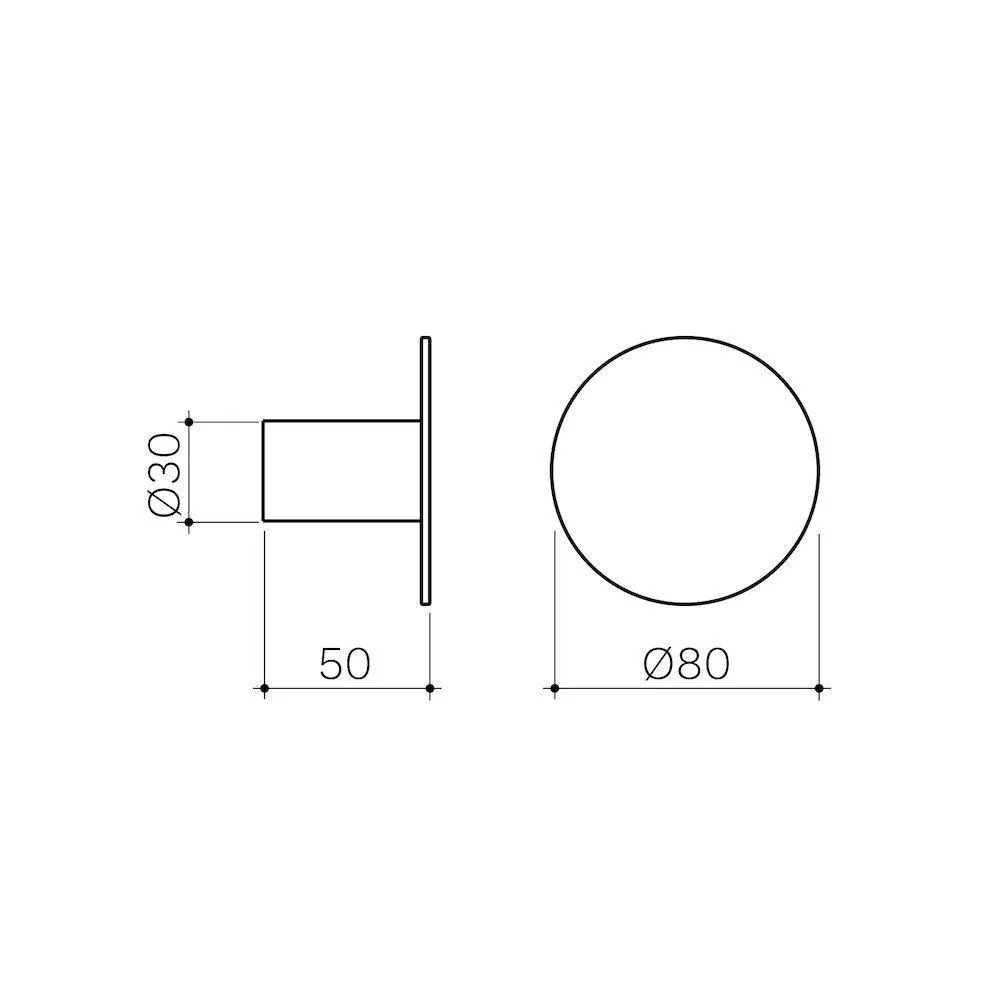 Clark Round Wall Hook - Matte Black - Image 7