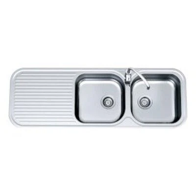 Clark S/S Sink Advance 3501F 1380X480 2 Bowl 1 Tap Hole Right - Image 3