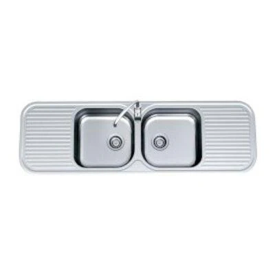 Clark S/S Sink Advance 3507F 1530X480 2 Bowl 1 Tap Hole