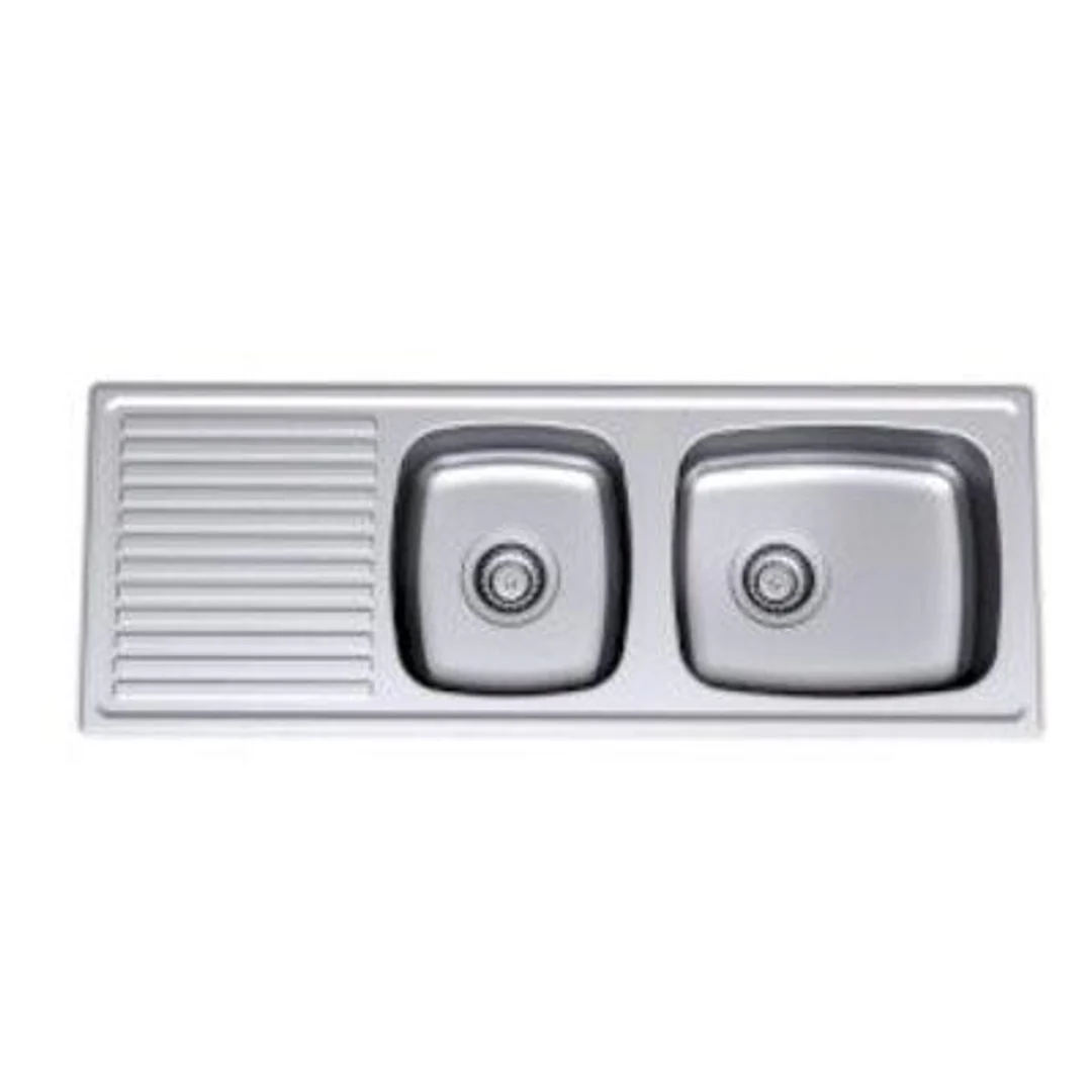 Clark S/S Sink Candice 4050F 1100mm L/H 1.5 Bowl  1 Tap Hole Right - Image 2