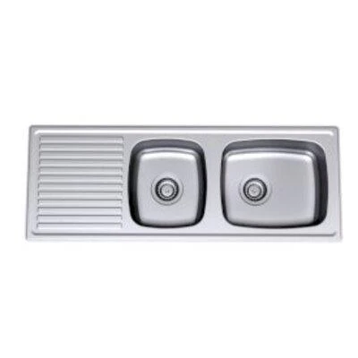 Clark S/S Sink Candice 4050F 1100mm L/H 1.5 Bowl  1 Tap Hole Right - Image 3