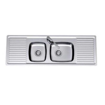 Clark S/S Sink F/Line 2010F 1386mm Centre 1.5 Bowls 3 Tap Hole - Image 3