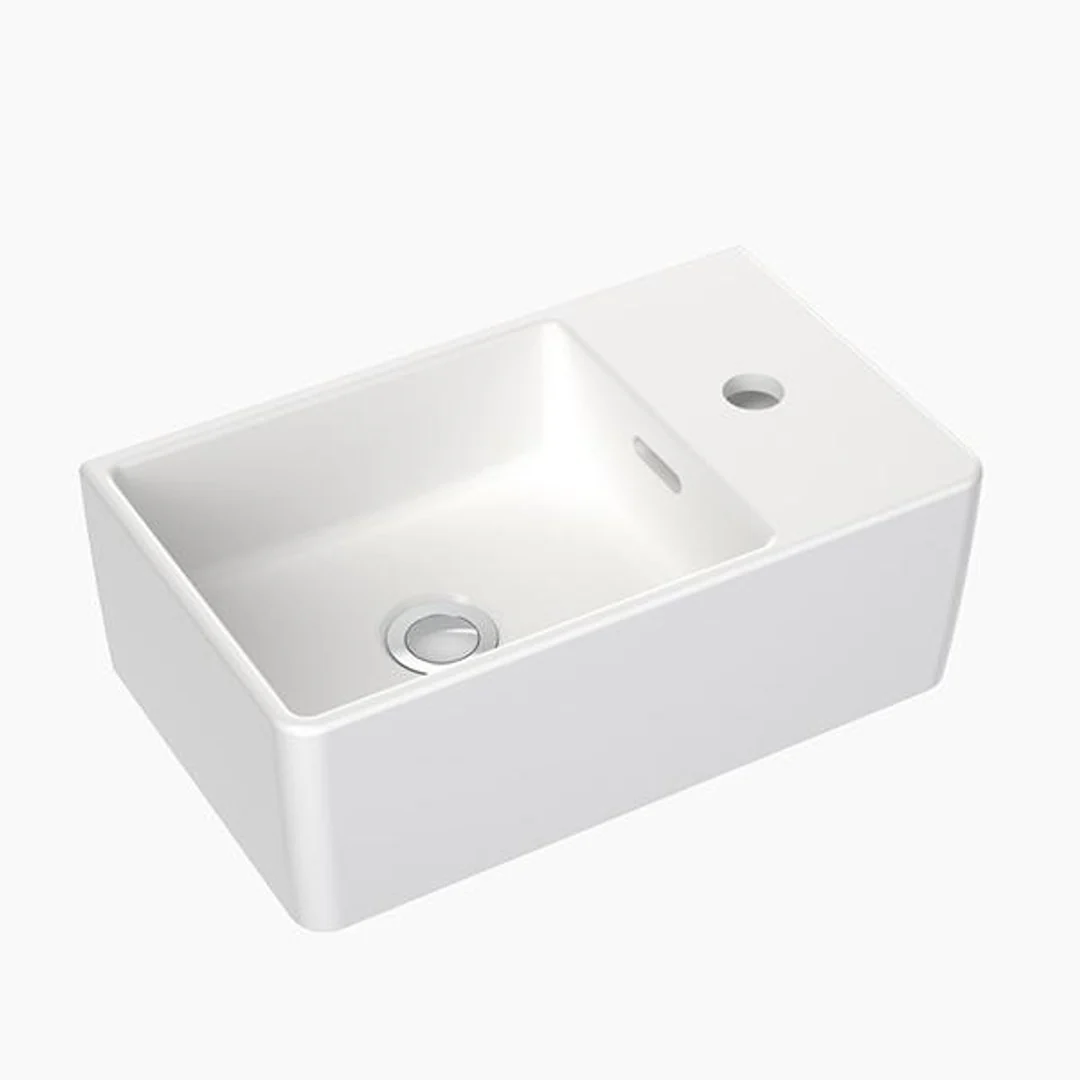 Clark Square Hand Wall Basin One Taphole - Image 2