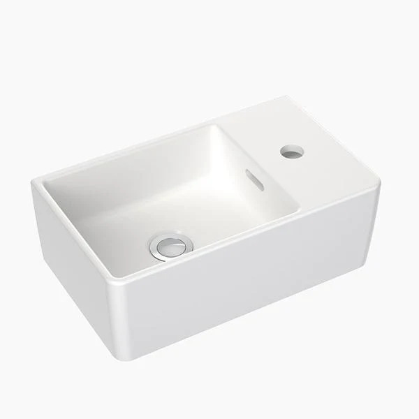 Clark Square Hand Wall Basin One Taphole - Image 7