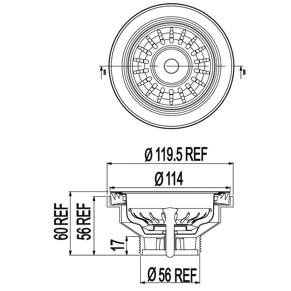 Clark Stainless Steel Basket Waste - Image 5