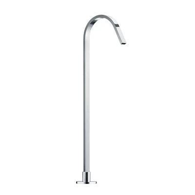 Collis Floor Mounted Flat Bath Spout Chrome 867mm Fmfbs8 - Image 3