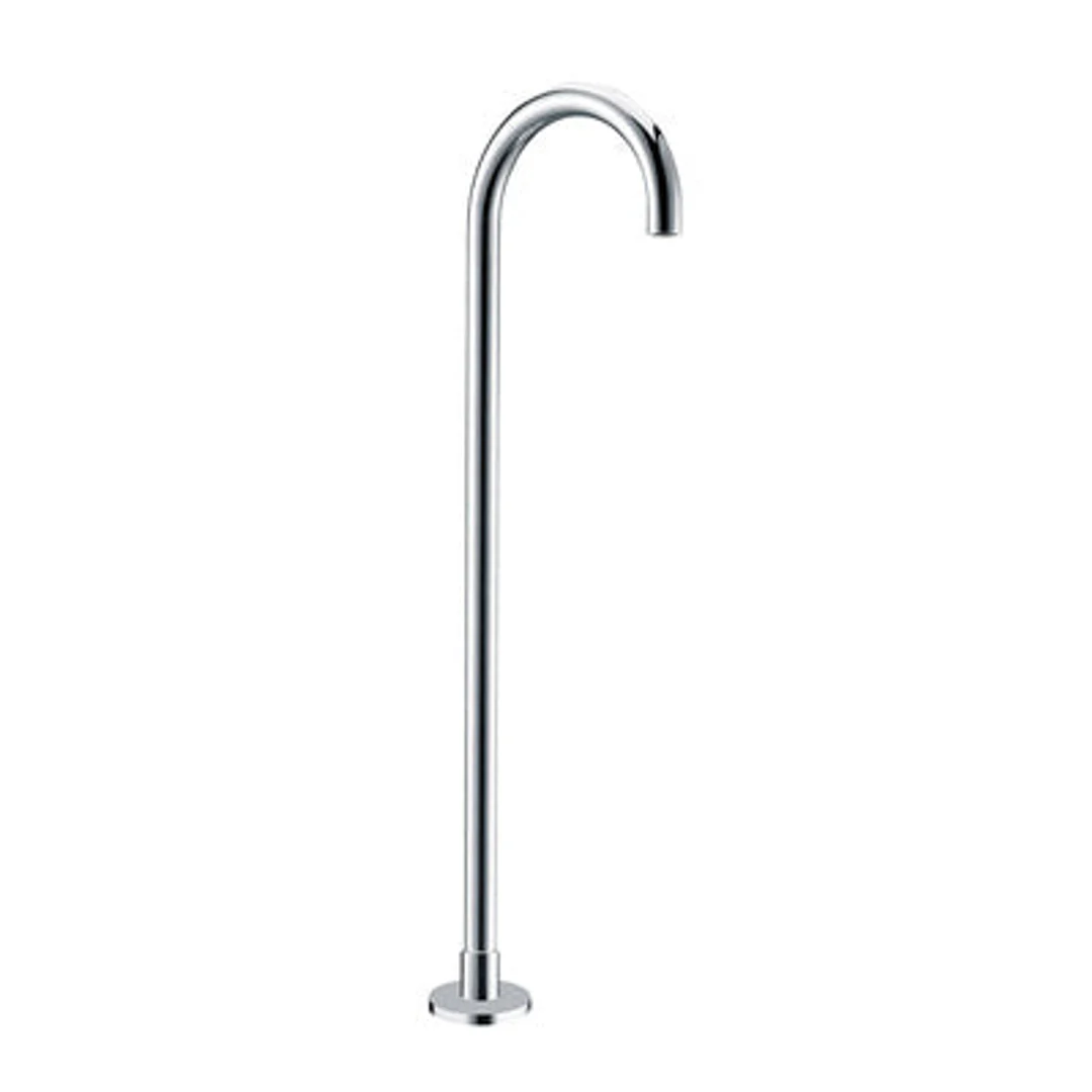 Collis Floor Mounted Round Bath Spout Chrome 890mm Fmrbs8 - Image 2