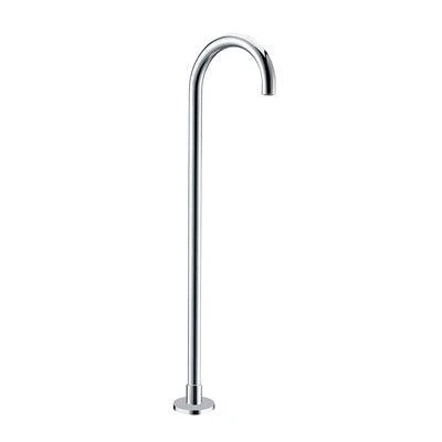 Collis Floor Mounted Round Bath Spout Chrome 890mm Fmrbs8 - Image 3