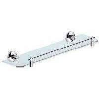 Con-Serv 100 Series Glass Shelf With Barrier Chrome Ba108C - Image 3