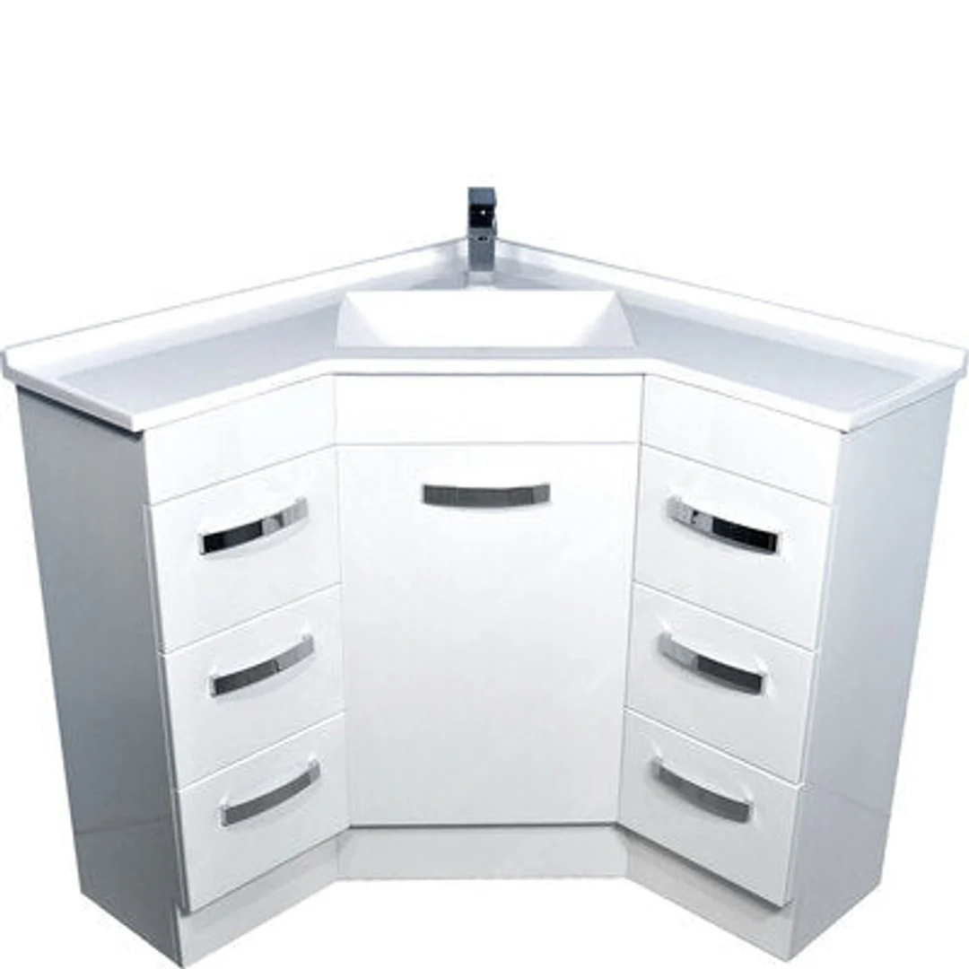 Corner Vanity 900 X 900mm 6 Drawers(Fienza P#:Pc9090) - Image 2