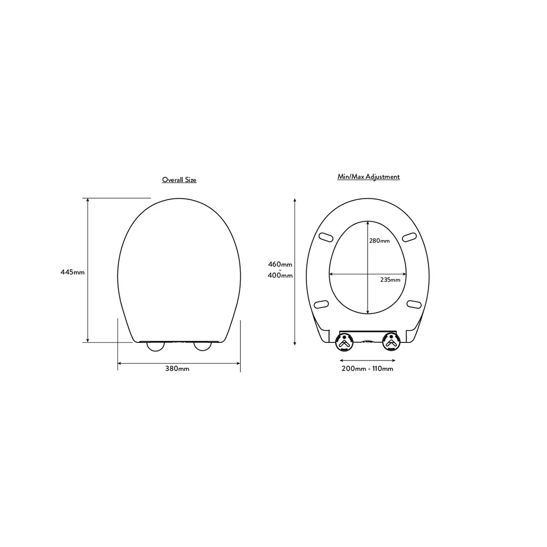 Croydex Constance Toilet Seat White - Image 2