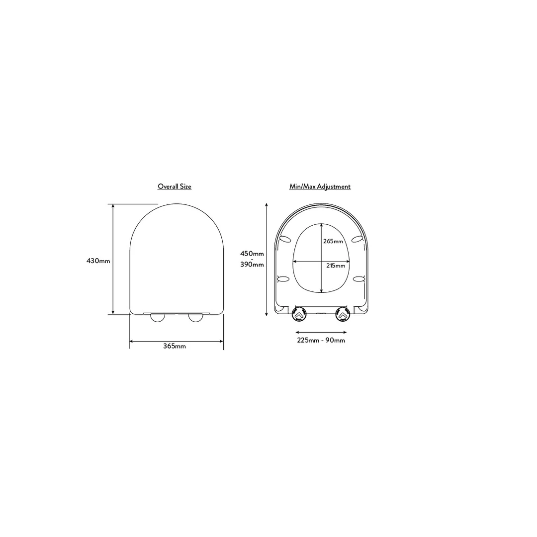 Croydex Eyre Toilet Seat White - Image 2