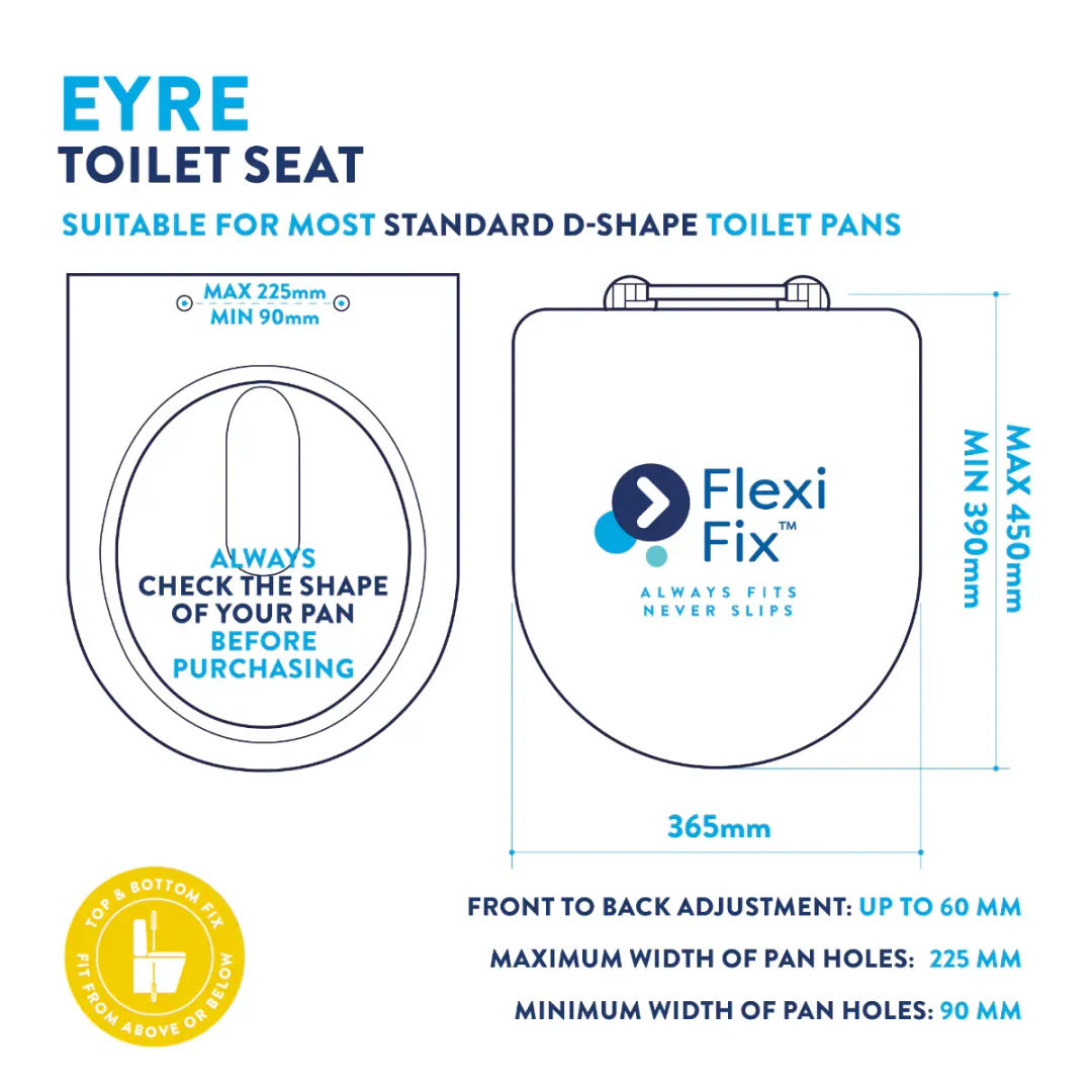 Croydex Eyre Toilet Seat White - Image 9