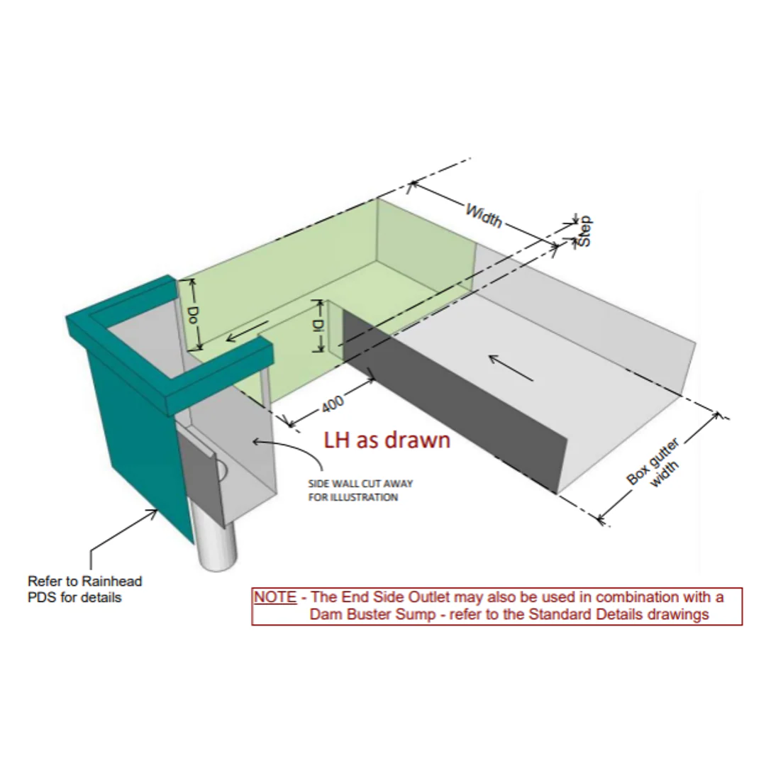 Dam Buster Eso-300-R End Side Outlet Right - Image 10