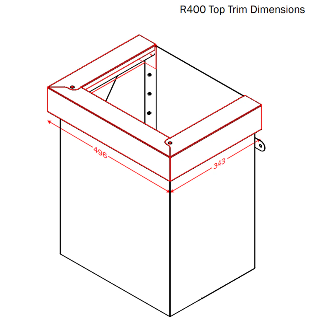 Dam Buster R400 Rainhead Top Trim Option - Image 2