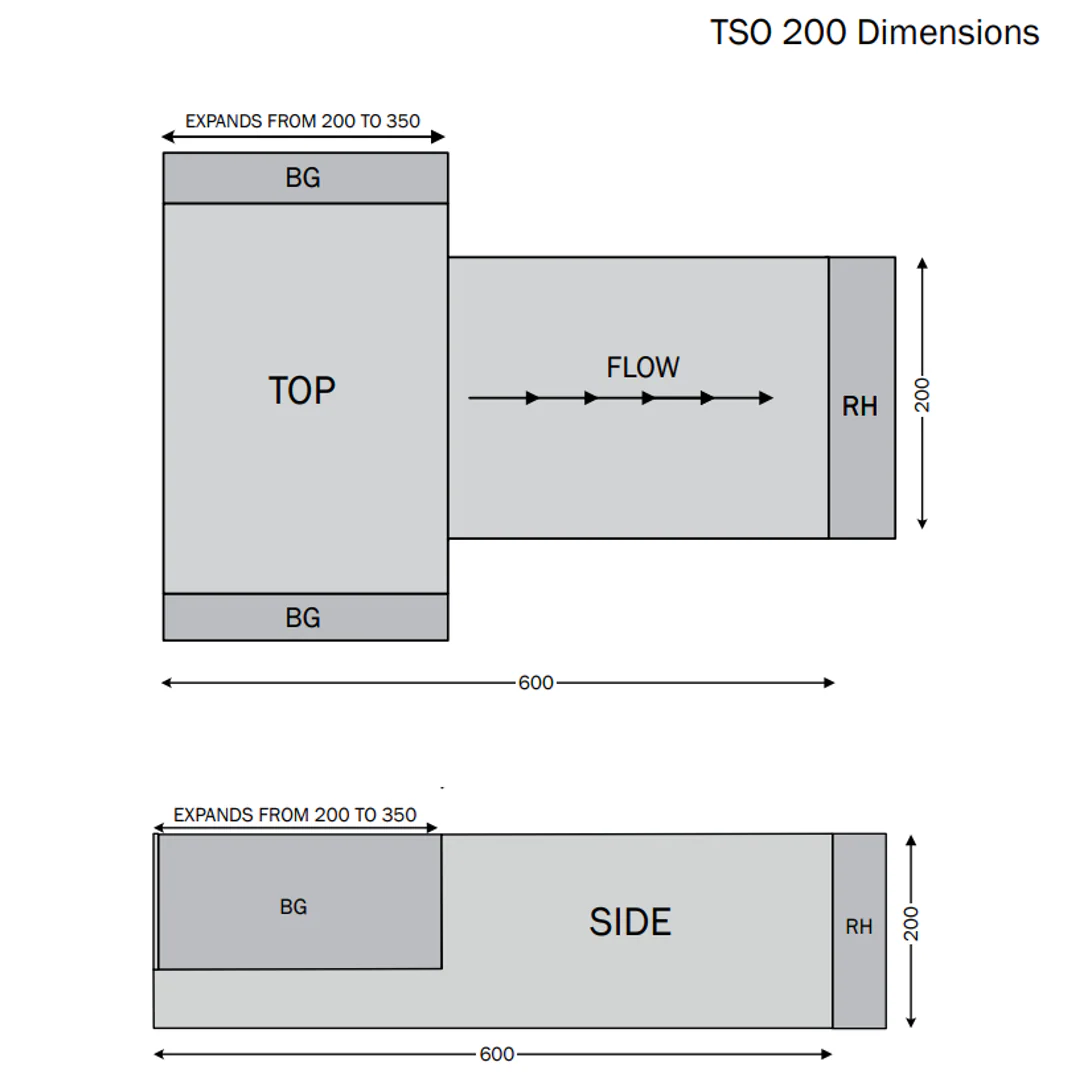 Dam Buster Tso-200 T Section Side Outlet - Image 3