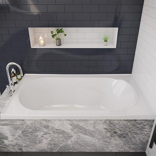 Decina Bambino Bath White 1650mm - Image 3