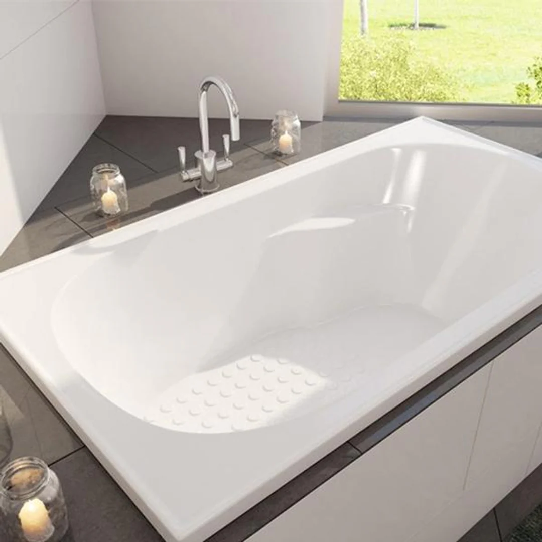 Decina Modena N/Slip Shower Bath White 1515mm - Image 2
