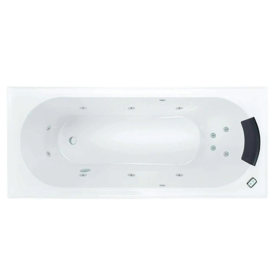 Decina Turin Rect Contour Spa Bath 12 Jets W/Cp Hp 1790mm - Image 2
