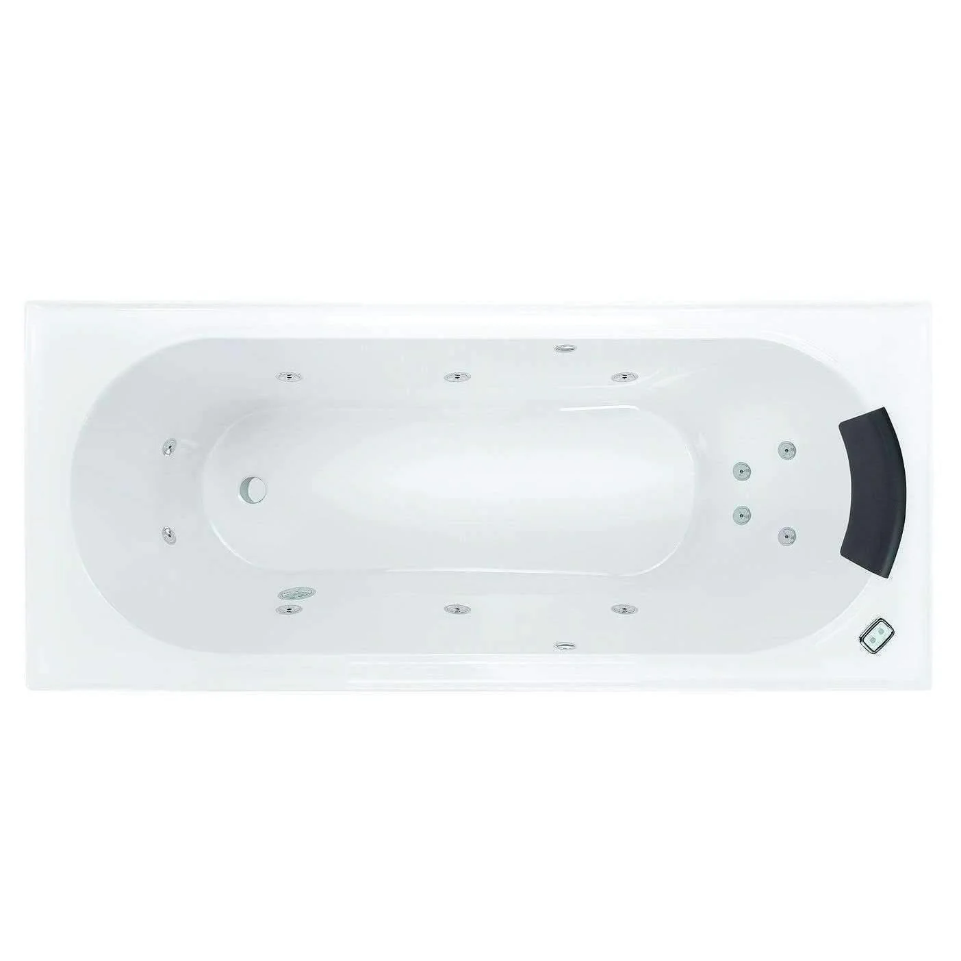 Decina Turin Rect Contour Spa Bath 12 Jets W/Cp Hp 1790mm - Image 3