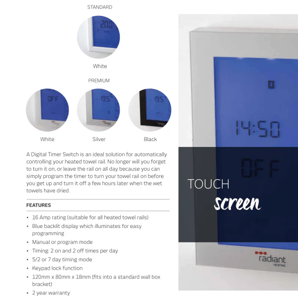 Digital Timer Switch White - Standard - Image 3