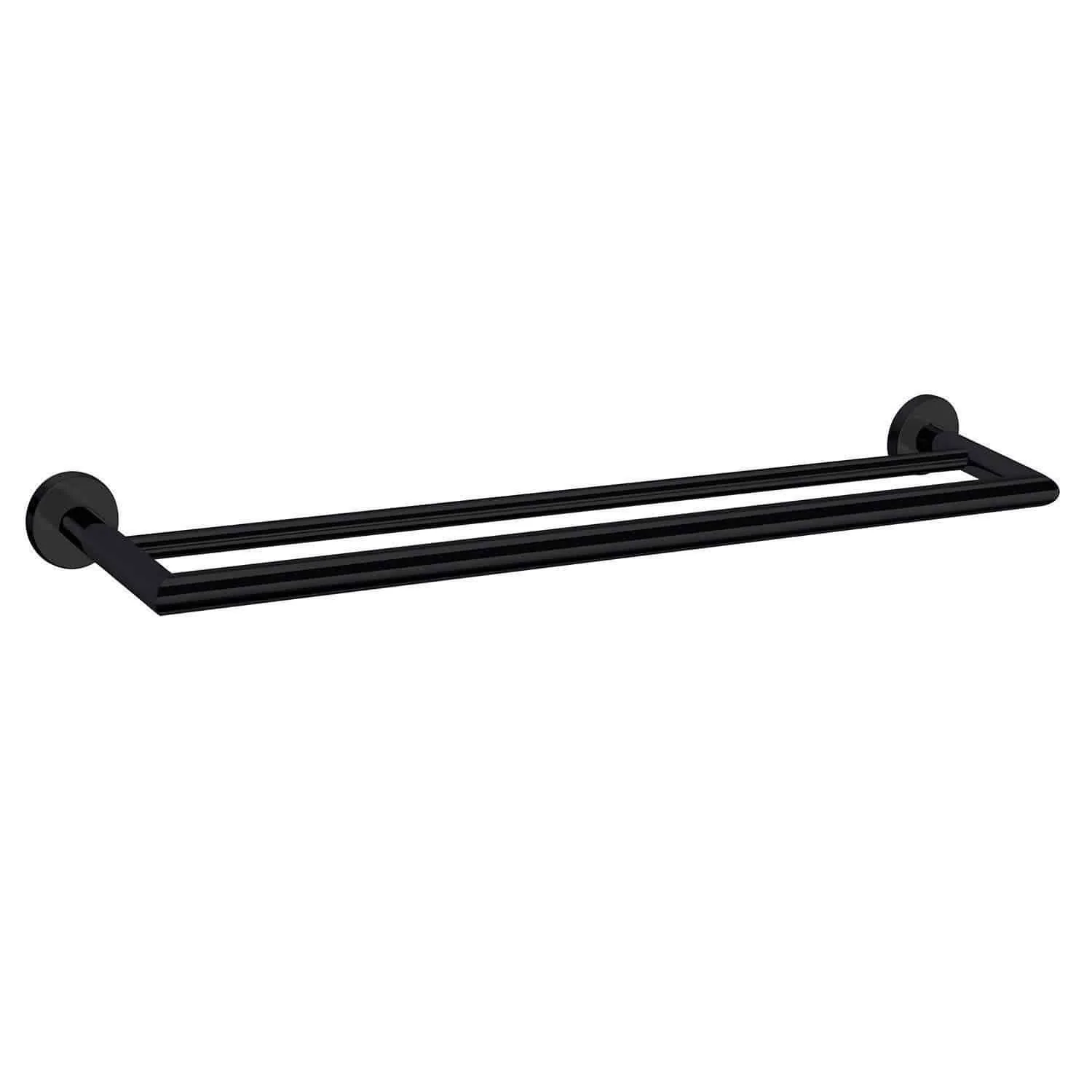 Nero Dolce 700Mm Double Towel Rail Matt Black - Image 5
