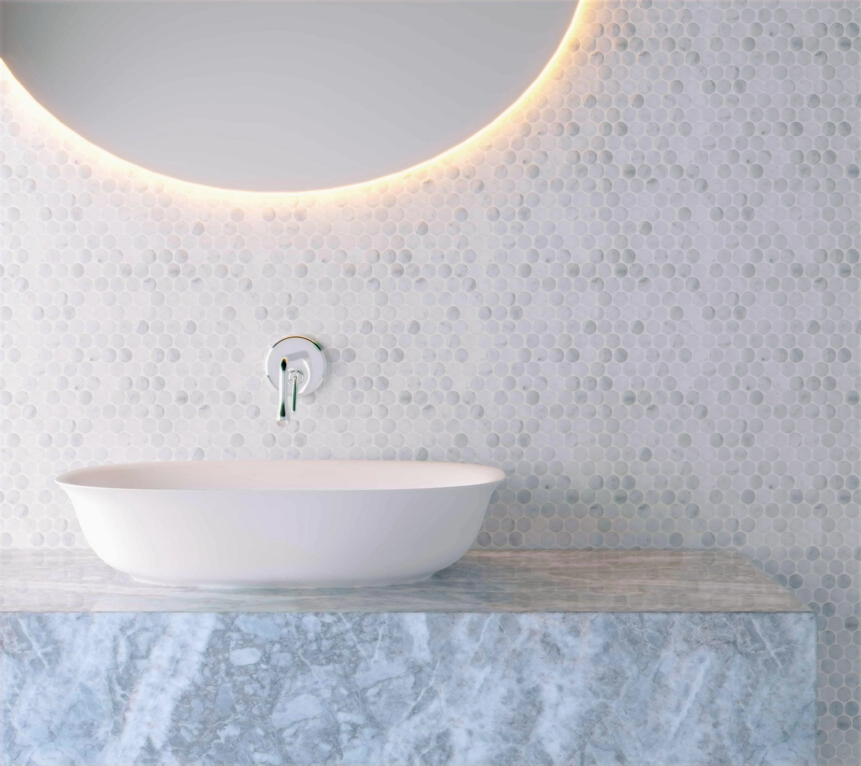 Domus Living Caria Above Counter Basin Matte White - Image 3