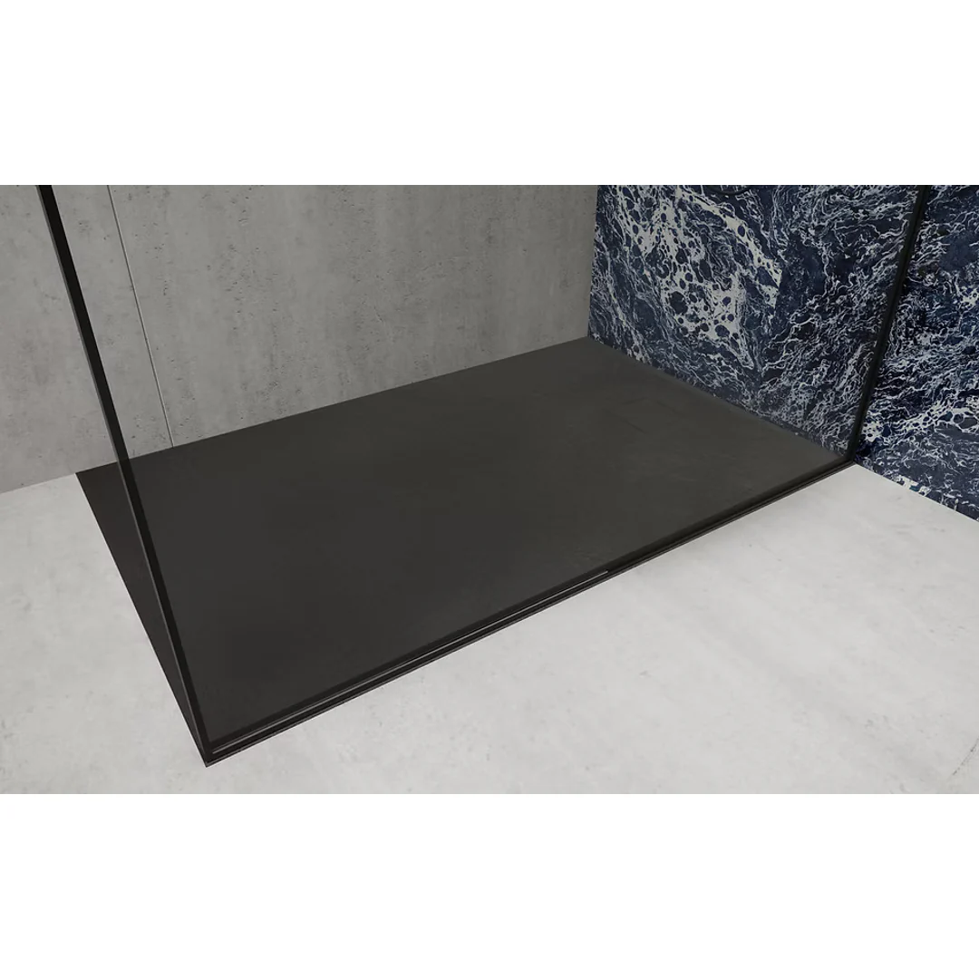 Domus Living Cemento Shower Tray 900Mm X 900Mm Matte Black - Image 3