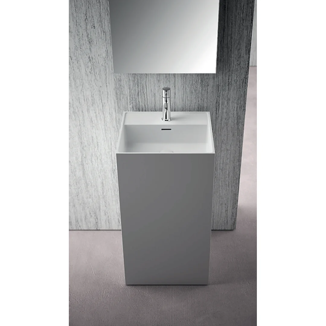 Domus Living Colonia Square X Freestanding Basin Matte White
