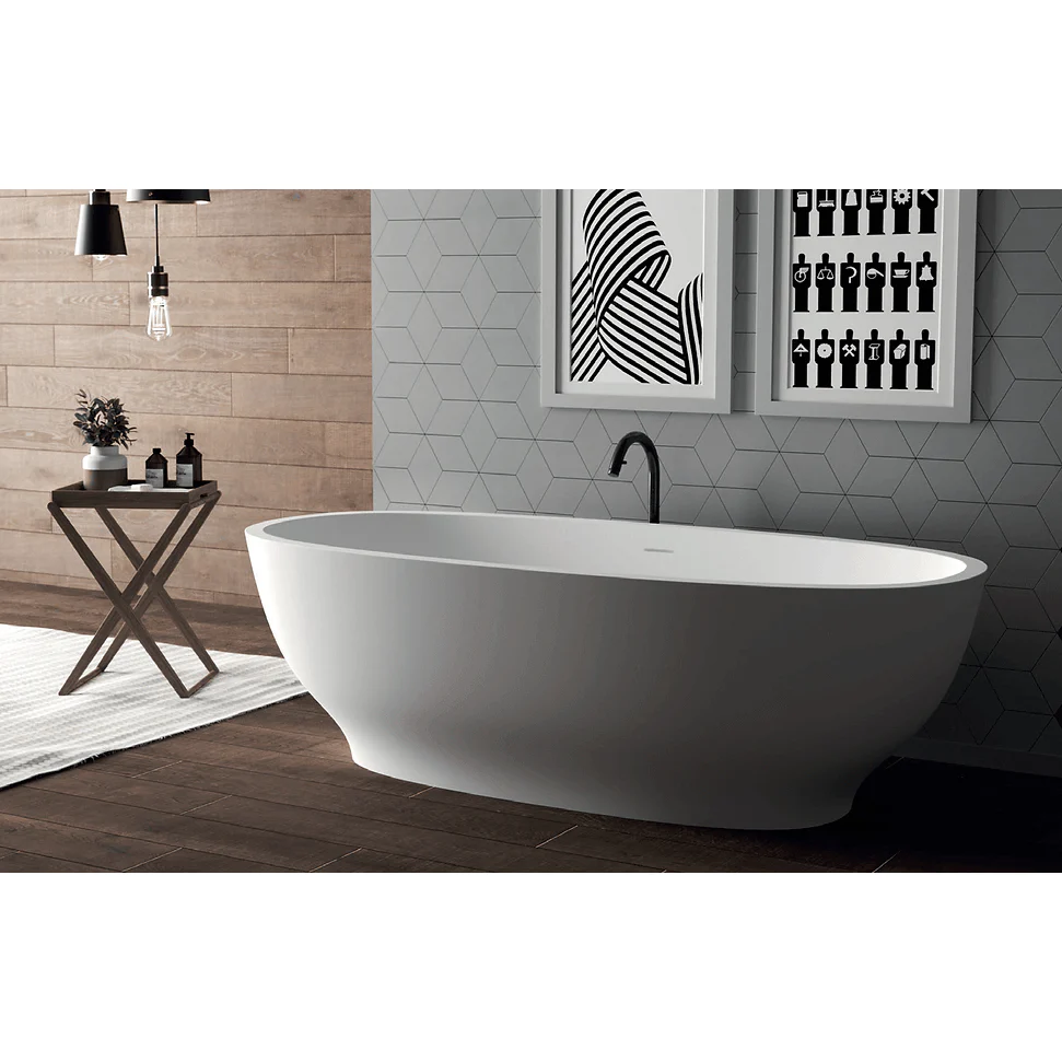 Domus Living Lemonia Freestanding Bath Matte White 1750mm