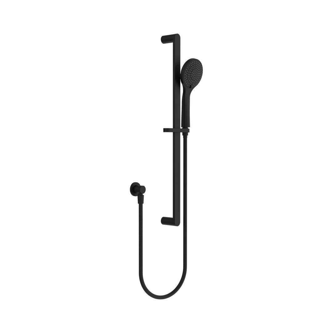Ecco Nero Shower Rail With Air Nero Shower - Matte Black