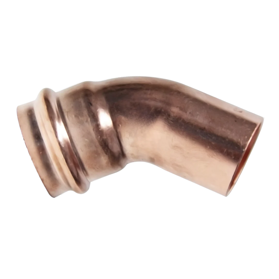 Copper Press Elbow 45 Degree MF - Water - Image 3