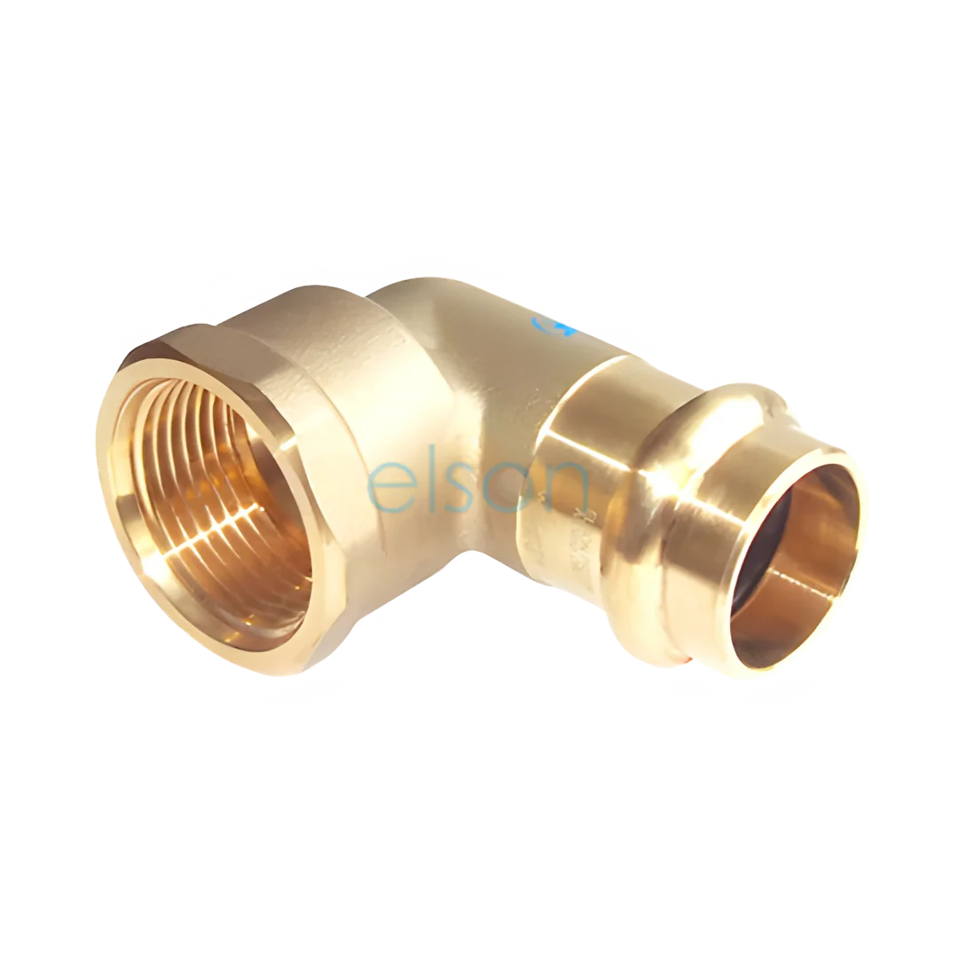 Copper Press Female Elbow - Water