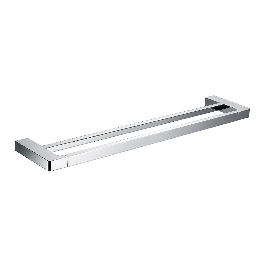 Streamline Eneo Double Towel Rail 80cm - Satin Nickel PVD - Image 2
