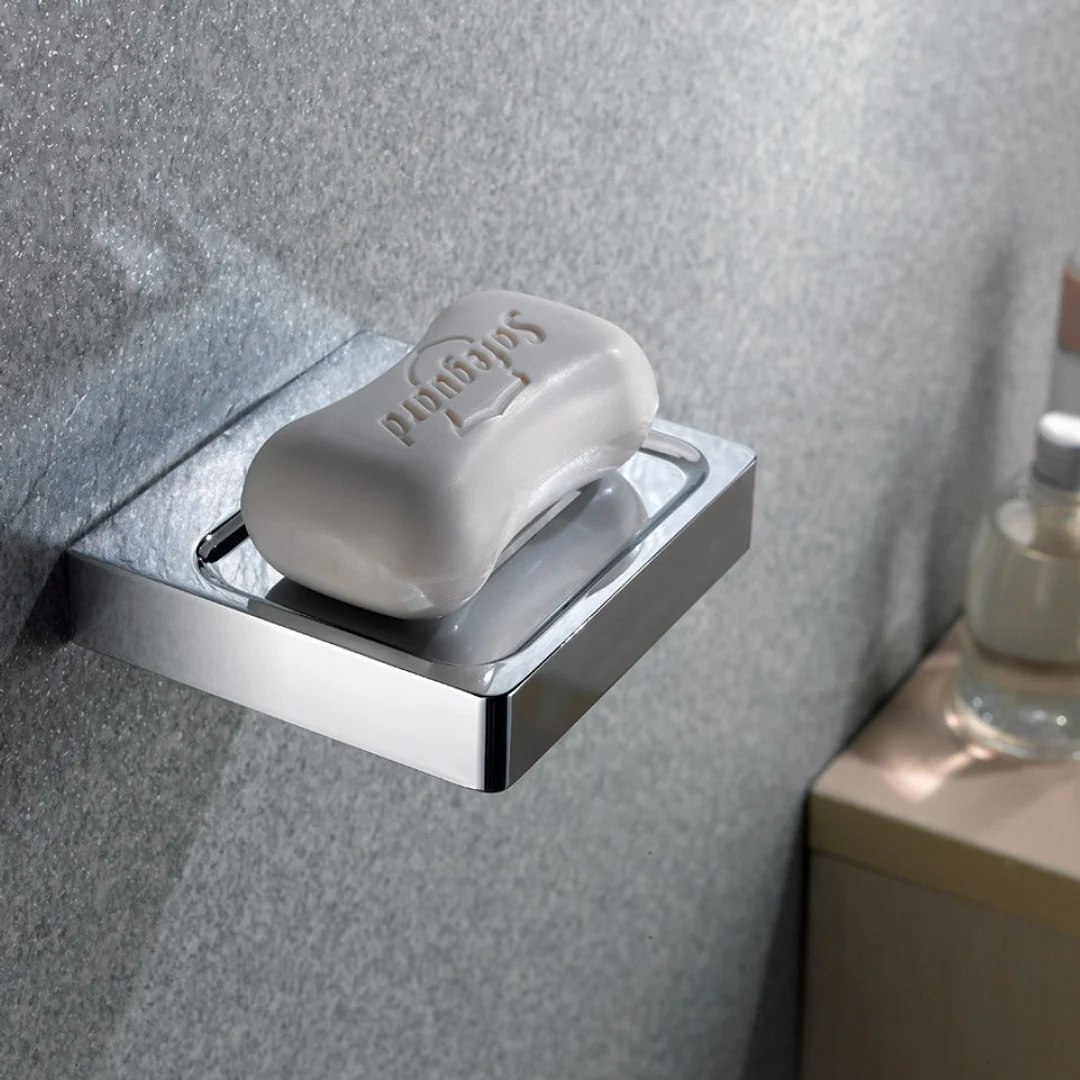 Streamline Eneo Soap Dish With 3 Drain Slots - Satin Nickel PVD - Image 4