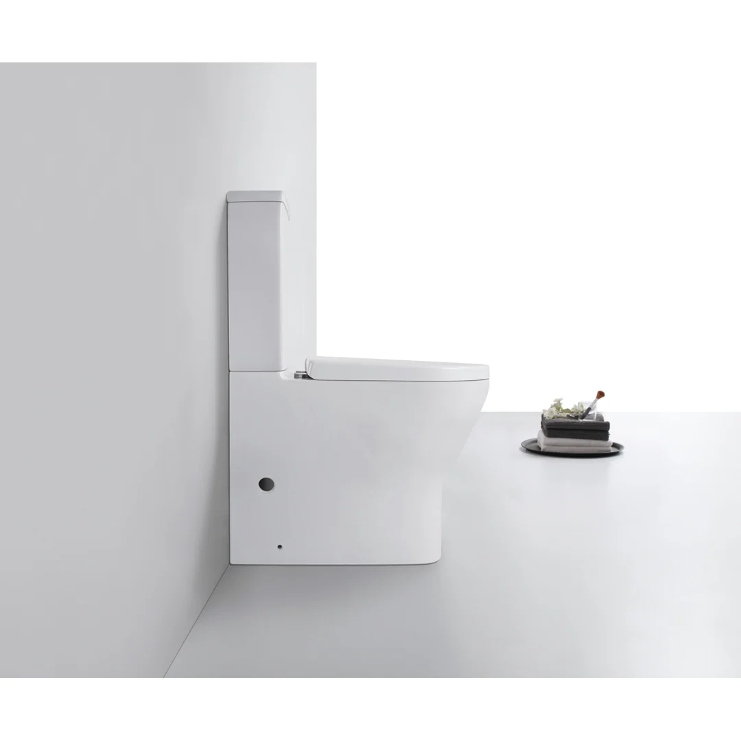 Enhance Vasari Back to Wall Suite Uni Back/Bottom Entry Extra Height Rimless Toilet Suite - Image 3