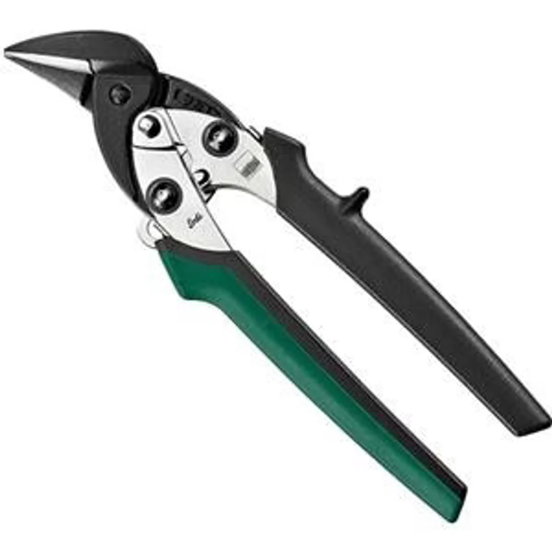 Erdi 180mm Offset Compound Action Tin Snips (Red) - Image 2