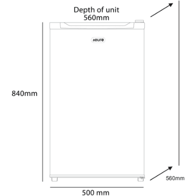 Euro 126 Litre Stainless Steel Bar Fridge - E126Sx - Image 6