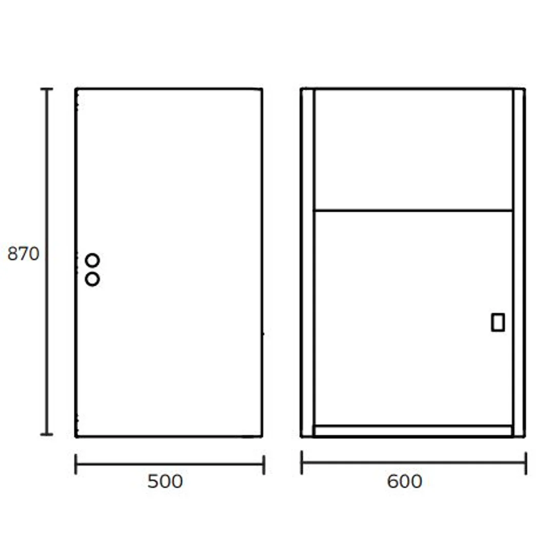 Everhard Project 45Ss 45Ltr S/Steel Trough & Metal Cabinet - Image 3