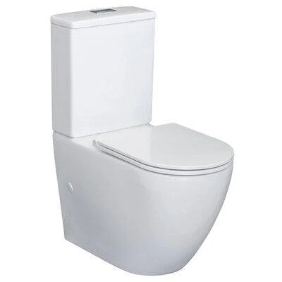Fienza Alix Rimless S Trap Toilet Suite 90-160 Slim Seat K011A-2 - Image 7