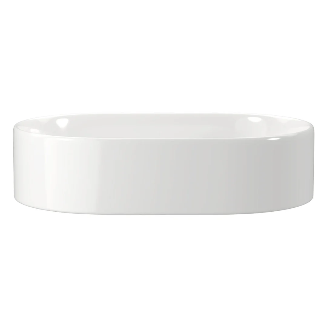 Fienza Aluca Pill Above Counter Basin 510X310X120mm Gloss White - Image 2
