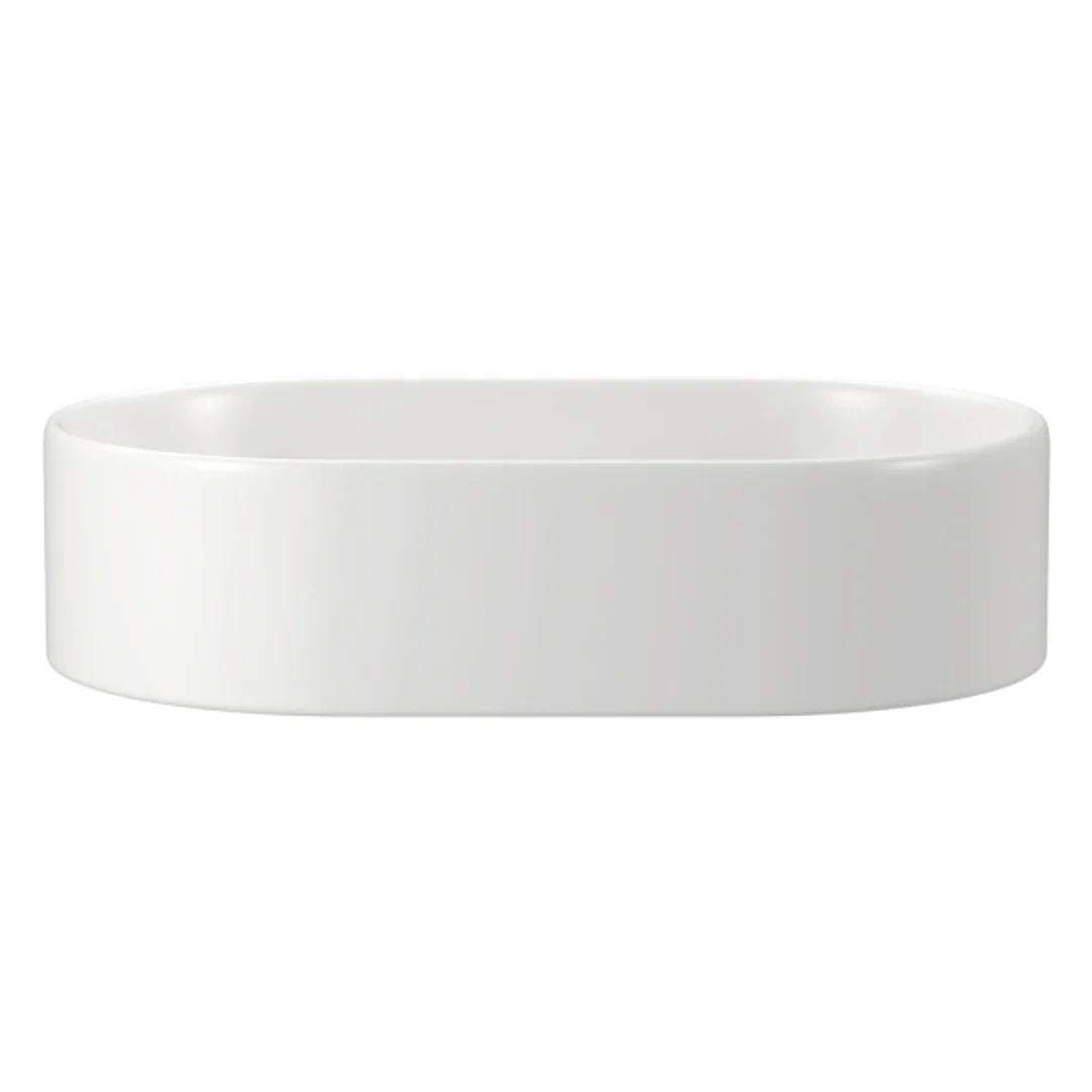 Fienza Aluca Pill Above Counter Basin 510X310X120mm Matte White - Image 3