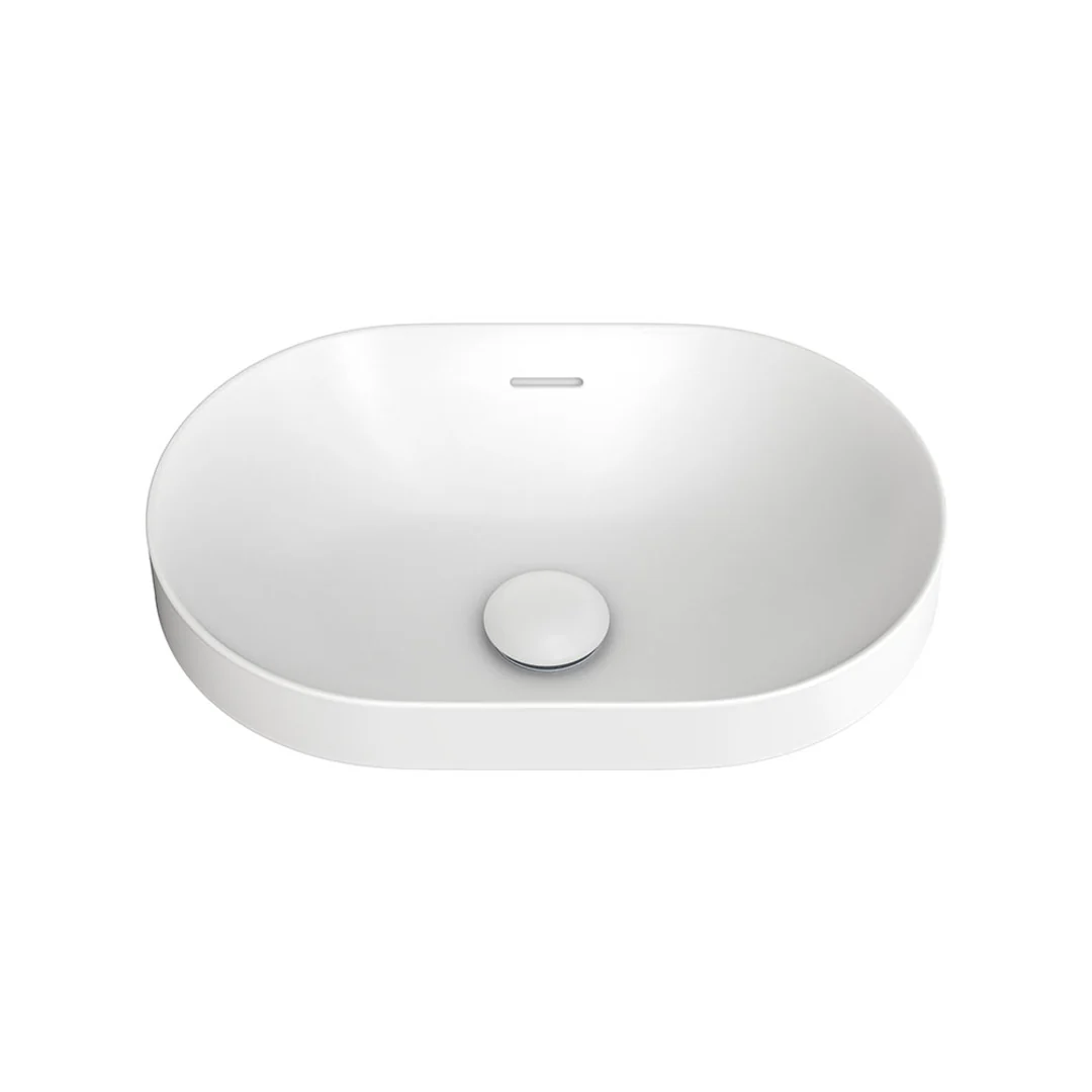 Fienza Aluca Pill Semi-Inset BasinMatte White