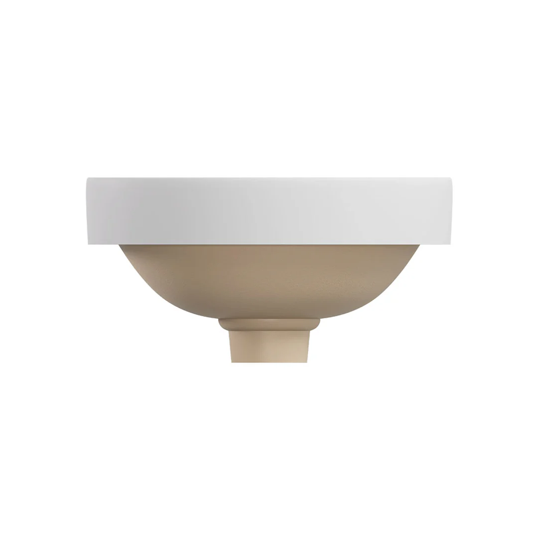 Fienza Aluca Round Semi-Inset Basin Matte White - Image 4