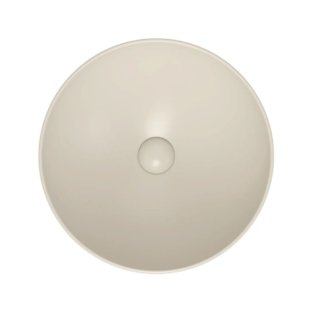 Fienza Aluca Slim Edge Basin 400mm Khaki Ceramic Above Counter - Image 2