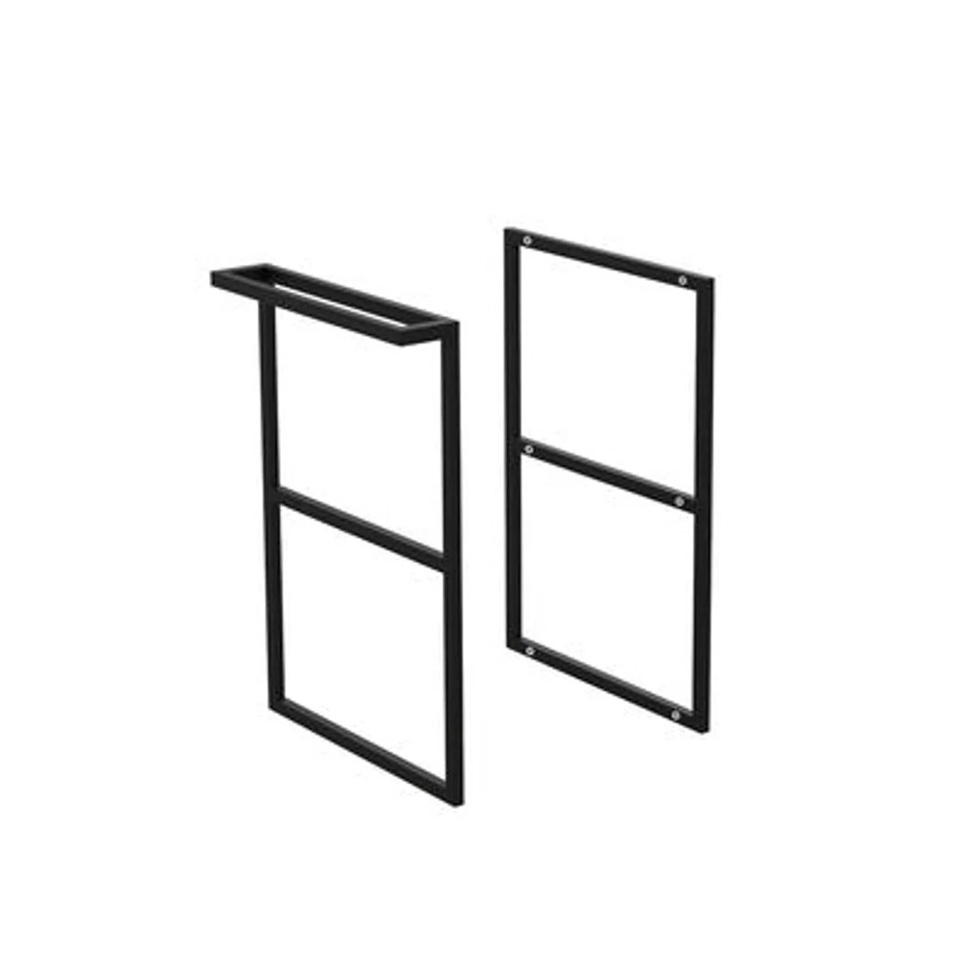 Fienza Amato Single Towel Rail Kit Matte Black Bft